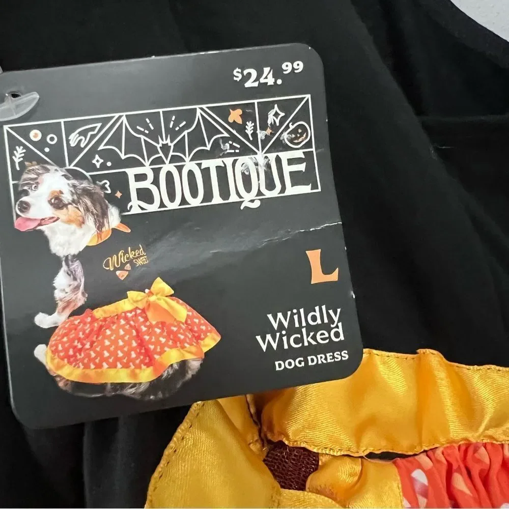 Bootique Wicked Sweet Dog Halloween Costume Size L NWT